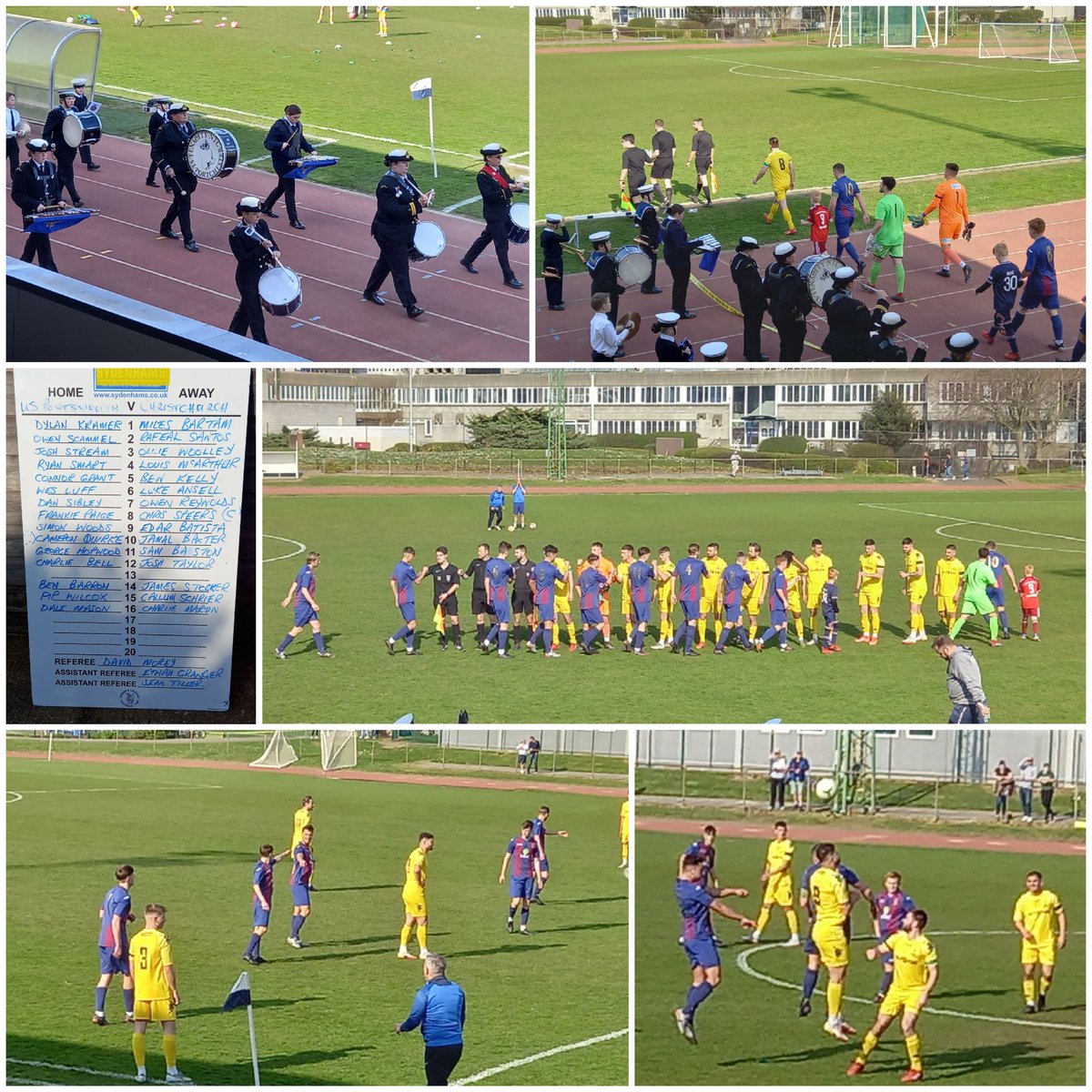 Pompey_Football's tweet photo. ⚽️ Saturday Match ⚽️
@nls_wessex #Premier
60 years of celebrations at The Victory Stadium 👏
@usportsmouthfc 0-0 @ChristchurchFC_
The sun shone .. the band played .. as #FORZAUSP welcomed old + new friends to the #Burnabéu on @nonleaguedayuk 👍
#fairresult #wellplayedAll 👍 https://t.co/OVmD524bqx