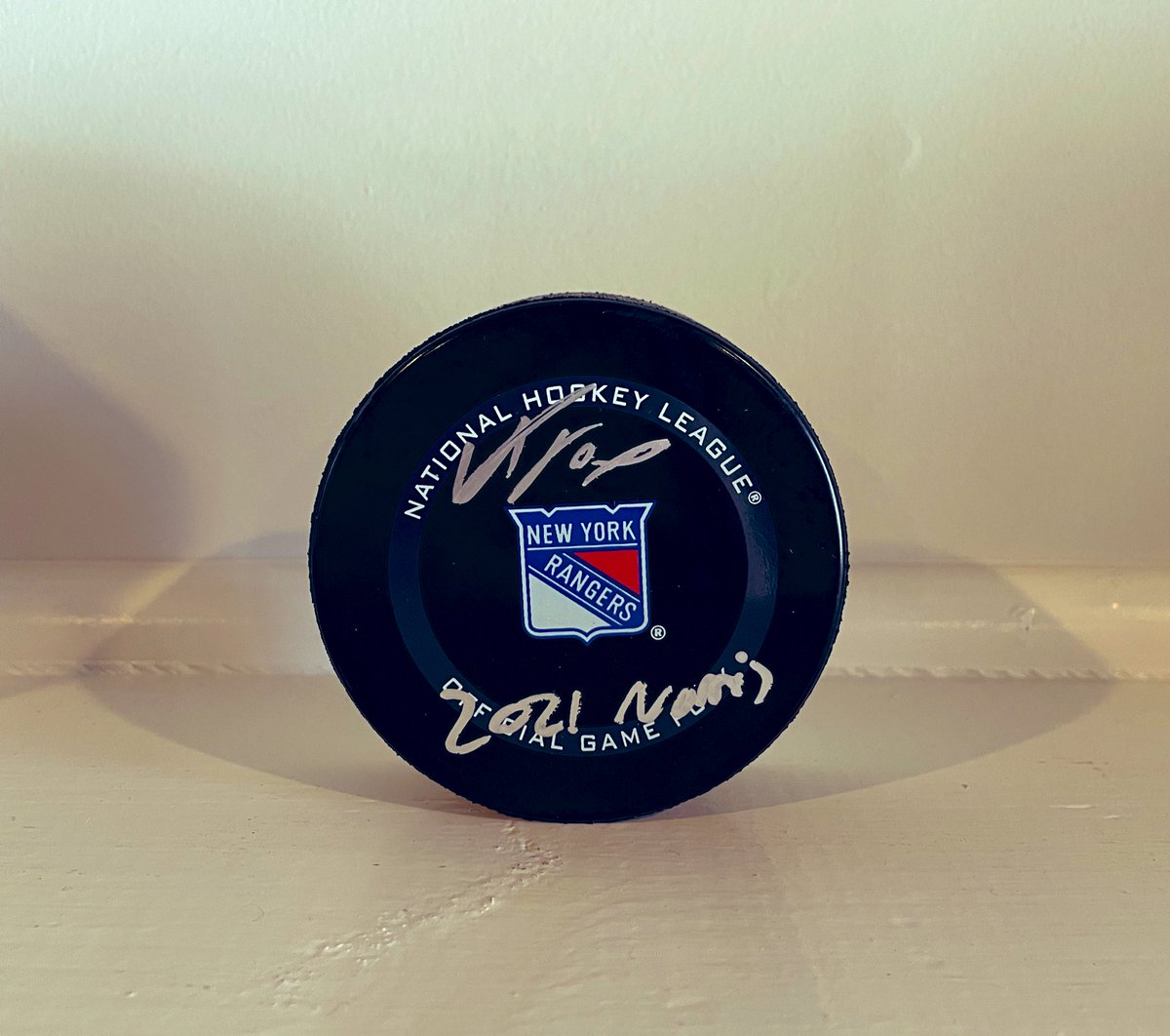 Adam Fox 🦊 Signed &amp; Inscribed 2021 Norris Puck Giveaway! Follow, Like &amp; Retweet to be considered. Winner announced tomorrow. #NYR #NHL #MLB #Yankees #Mets #MarchMadness #HockeyTwitter