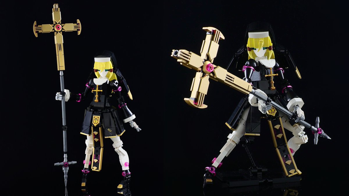 レゴロボ新作完成しました。
懺悔をする猶予も与えずに断罪してくる無慈悲なシスター型アンドロイドです。

LEGOロボ／Mecha-Doll 01 Sister-107 : レゴ道 blog.livedoor.jp/legolego05/arc… 
#LEGO