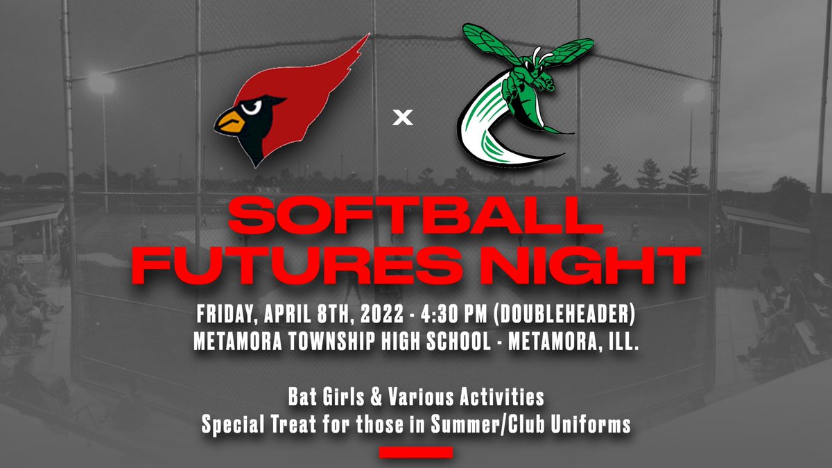 SoftballMTHS's tweet photo. Calling all future Redbirds and Hornets!!!  Come watch the varsity teams play a double header on April 6th and participate in special activities during the game. Those in uniform will receive a special treat. https://t.co/PyKBHGxogq
