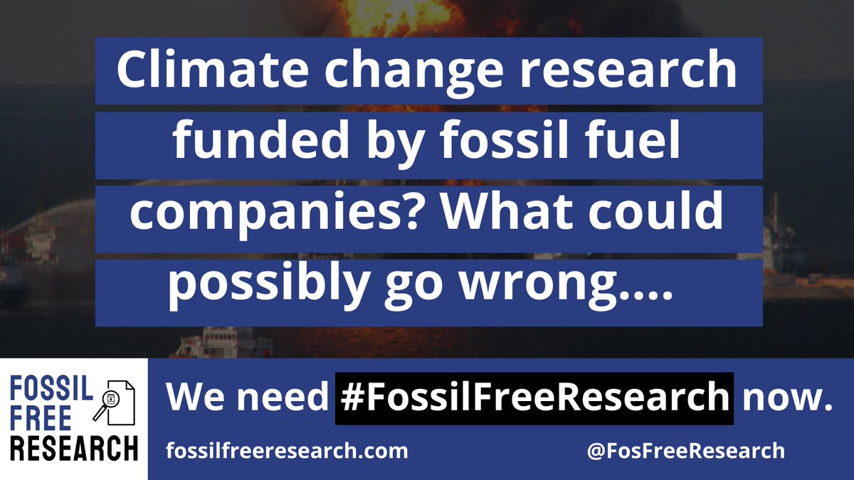 Proud to join leading academics calling US & UK unis to ban fossil fuel funding for climate research! We can’t afford for toxic research to shape our future & greenwash corps destroying them. Unis must take action! #FossilFreeResearch #FossilFreeUniversities #ClimateActionNow