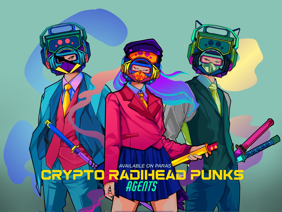 Your CRYPTO RADIHEAD PUNK's AGENTS is coming @ParasHQ. Get them now and check it out!
paras.id/collection/cry…
<a href="/NearNft/">NEAR NFT News Club (20K)</a> <a href="/teamnearster/">NEARster</a> <a href="/near_protocol/">NEAR Native Community</a> @NEARNFTDAO <a href="/HypeDAO/">HypeDAO</a> <a href="/WarrenWowo/">QINLE ☕🌴💀</a> <a href="/NEARProtocol/">NEAR Protocol</a>

#nftpfp #NEARnft #NEAR $Near