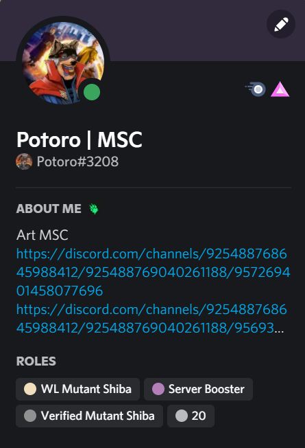 PotoroETH's tweet photo. Thanks so much for everything. I am very happy that my efforts and dedication have been care and recognized by MSC. Amazing!
@MutantShibaClub
@Gaba8545
@AngryVikingzNFT
@Tobi_Shotgun
#MSC #MutantShibaClub #prayforpeace #NFT https://t.co/bZuKWMvxSG