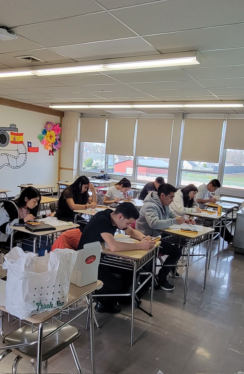 My dedicated bilingual students come every sat to practice for regents because it's never too early to start prepping.
<a href="/mineolahs/">Mineola High School</a> <a href="/Colemoriarty/">Nicole Moriarty, Ed.D</a>