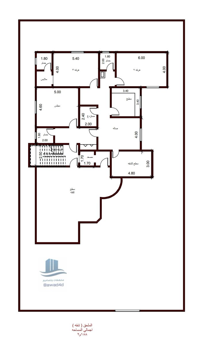 Awad4d's tweet image. اهداء لمتابعيني الكرام
 تصميم فله مع شقه علويه 
المساحات مسجله على المخطط 
المصعد خاص للفله وبالامكان الاستفاده منه لخدمة الشقه بفتح باب ثاني للمصعد مقابل الدرج الخارجي كما هو موضح بالمخطط وبالامكان اغلاقه .
#بيت_العمر