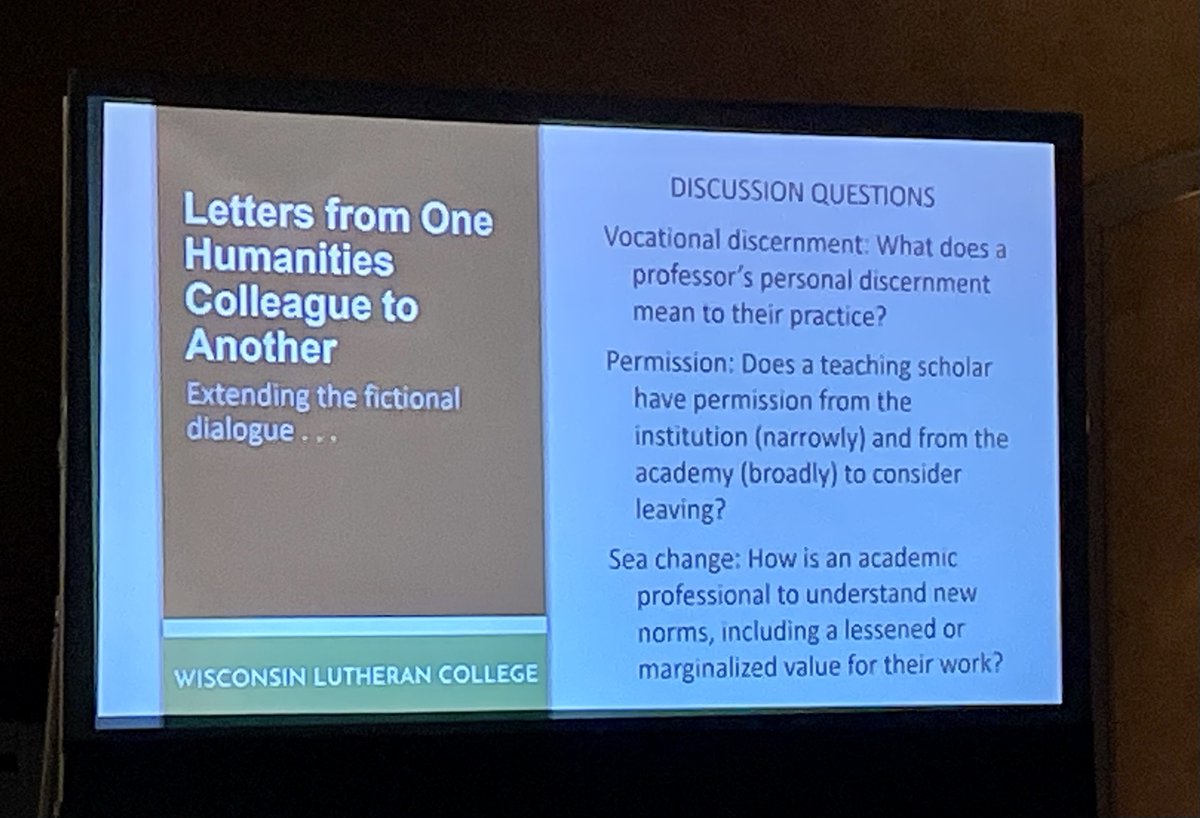 VocationMatters's tweet image. What does a professor&apos;s personal discernment mean to their practice? Paul Burmeister &amp;amp; Amy Hermanson @InsideWLC share their personal reflections on vocation in &quot;From One Humanities Colleague to Another.&quot; #2022NetVUE