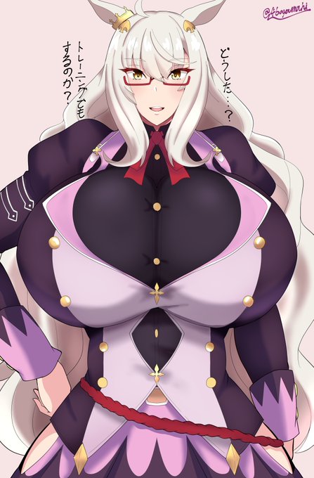 20,000フォロワー達成した時に描いた記念絵のハヤヒデ 