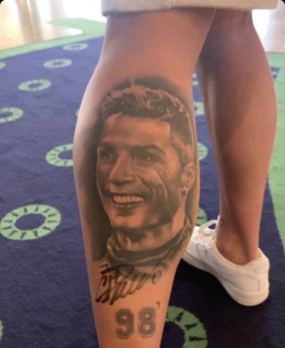 Cristiano Ronaldo YouTube sensation IShowSpeed shows off tattoo of his  hero but looks nothing alike  talkSPORT