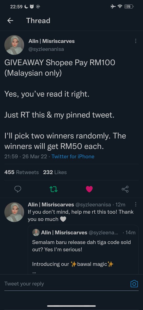jenyunae's tweet photo. @syzleenanisa hii, donee..semoga dimurahkan rezeki! thankss got the giveaway:)) https://t.co/ThQJS25teH