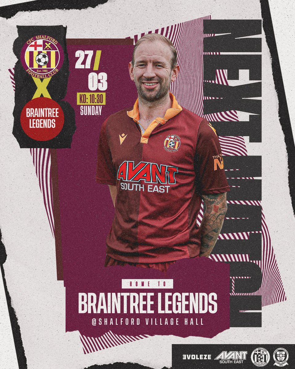 Tomorrow we welcome Braintree Legends to Shalford for a Quarter-Final match in the Gordon Snell Trophy . #UptheShalford