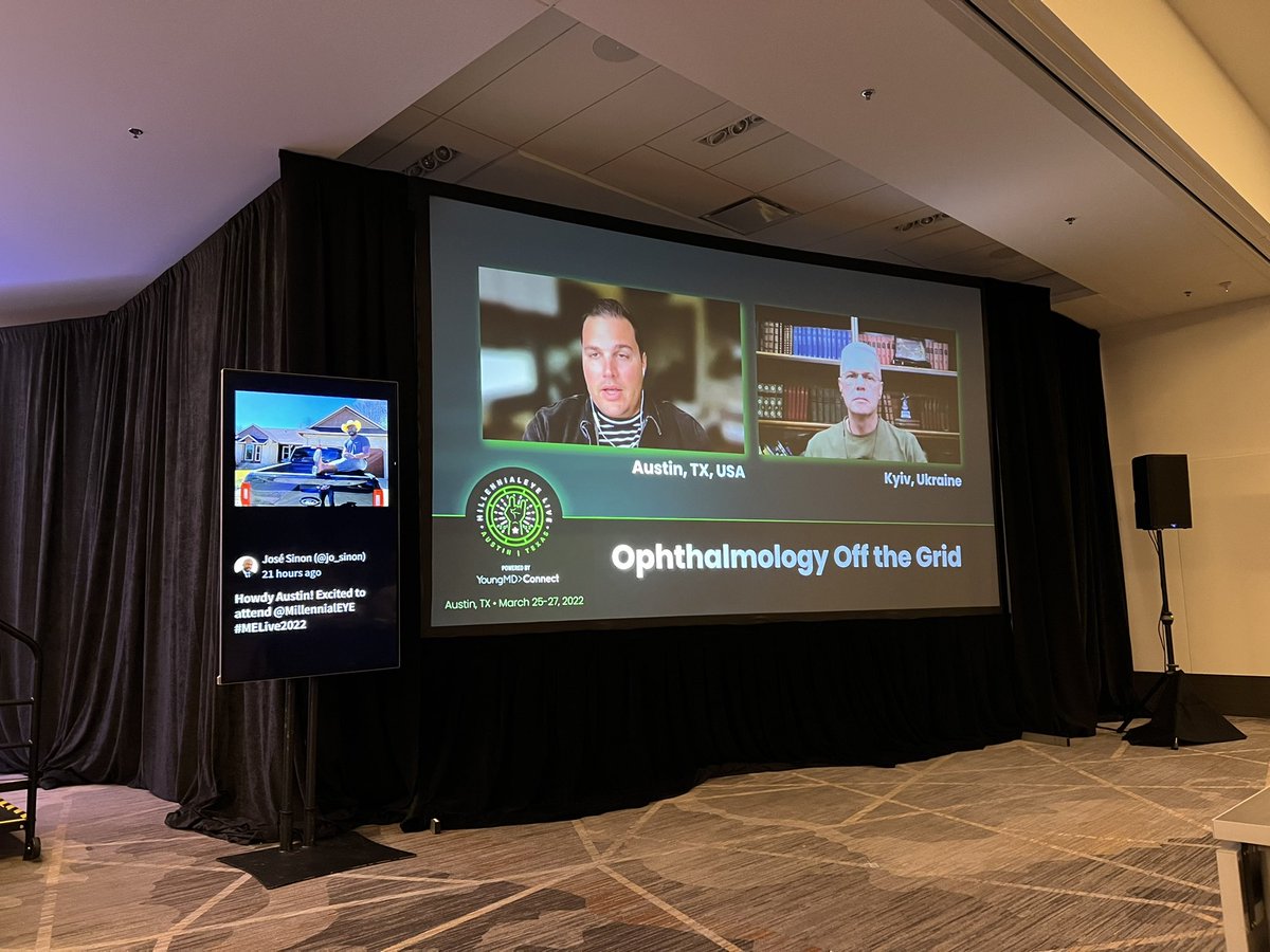 Honored to be here at #MELIVE2022
Amazing pearls! A good reminder we can always learn something from everyone we meet. Now watching a live taping off Ophthalmology off the grid with Blake Williamson. Humbling to hear the experiences of a doctor currently living in Ukraine.