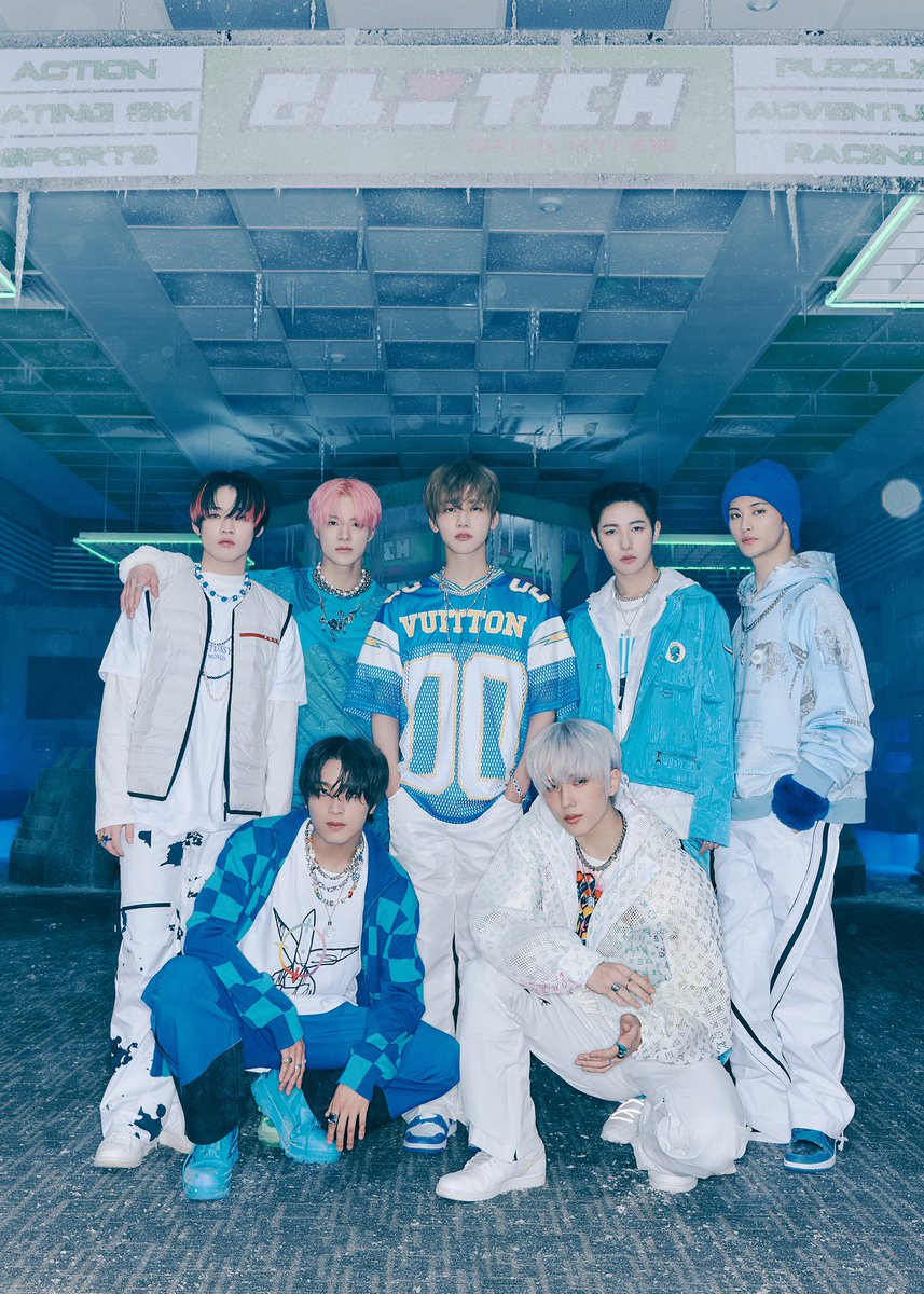 haerenfal's tweet photo. hot sauce in celine, hello future in dior, and now glitch mode in louis vuitton nct dream lvmh darlings https://t.co/s5c6rwxMRS