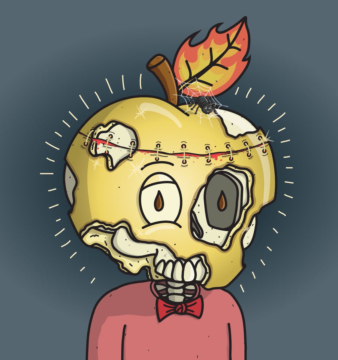 HarleyMossART's tweet photo. @AppleHeadsNFT 🍎🔥 https://t.co/H3jBDn56gj