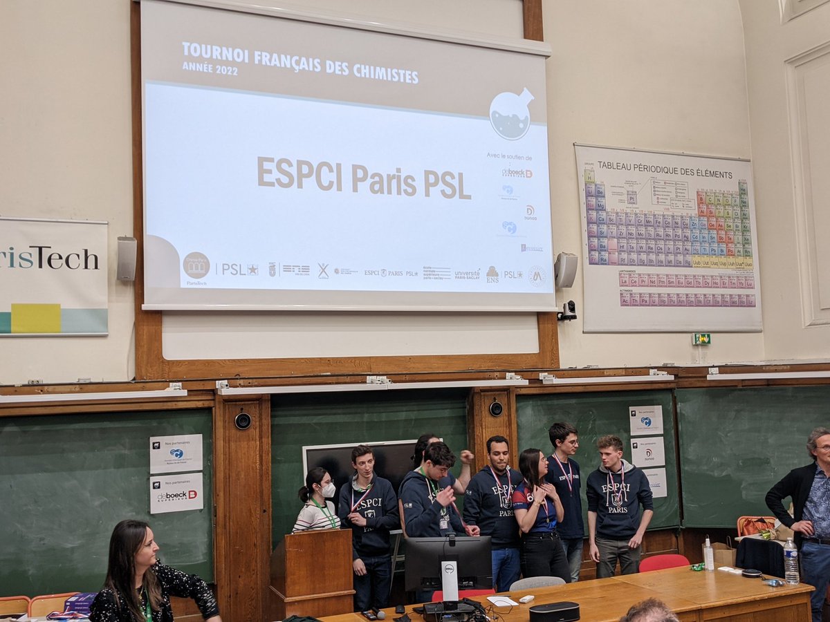 La deuxième place pour l'<a href="/ESPCI_Paris/">ESPCI Paris - PSL</a>  ! Un grand bravo !