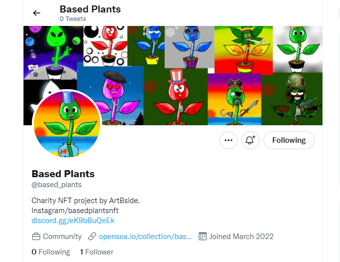 blankBside's tweet photo. Decided to move the Based Plants project over to a different account so its easier :) @based_plants 👌 https://t.co/l8jvBpABCE