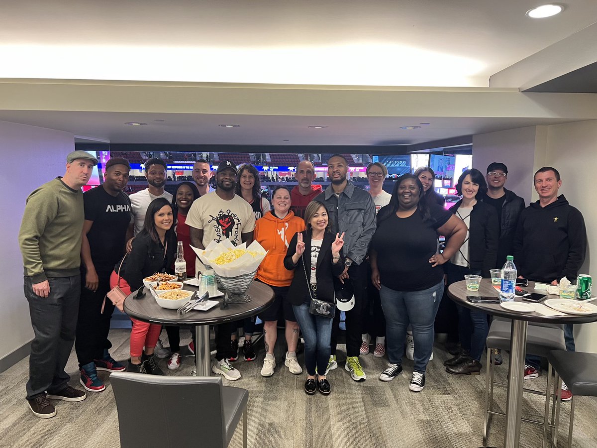 Partnered with the @trailblazers to host some of the hardworking staff from McDaniel High School at the game last night. Thank you for all that you do!