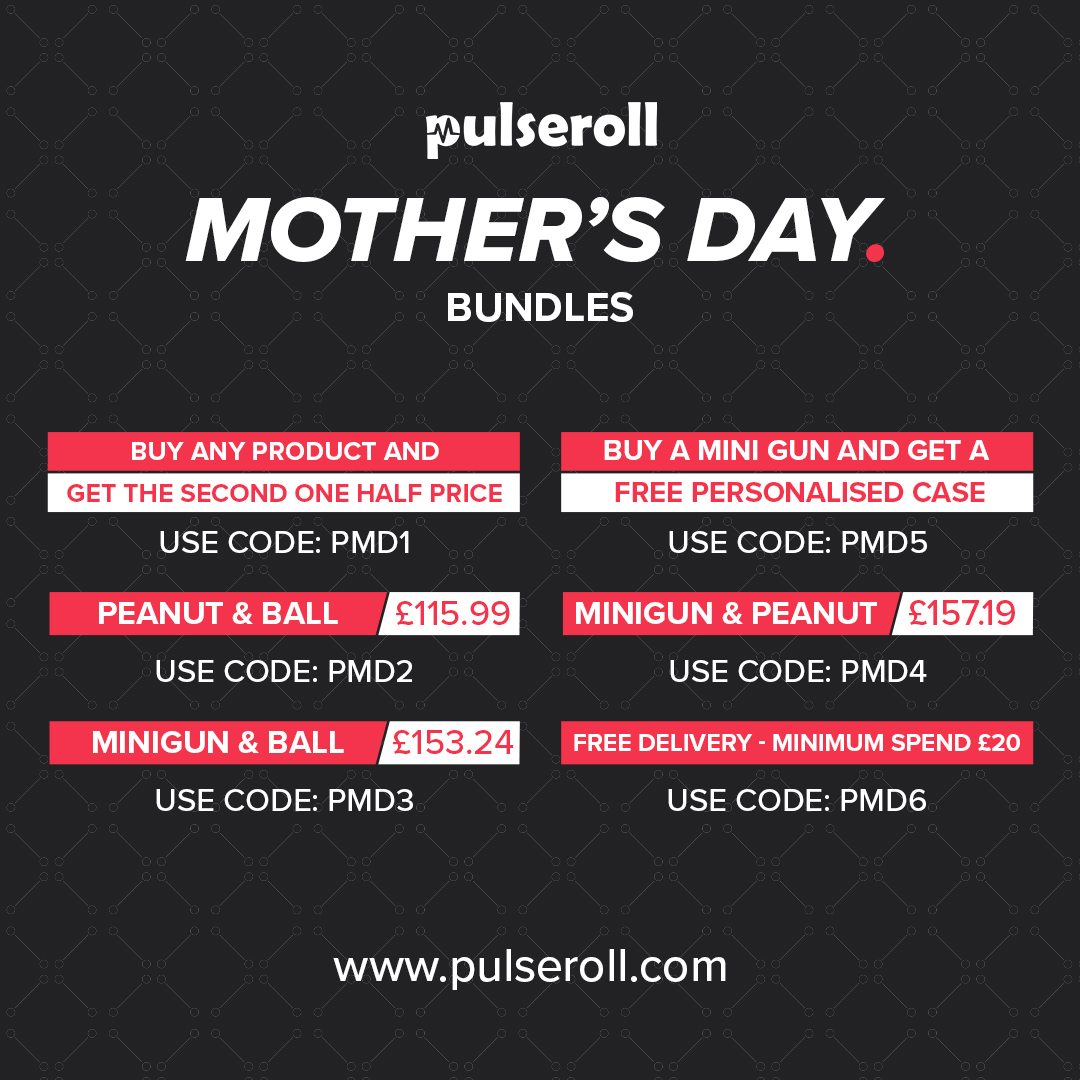 pulserolluk's tweet image. Why not treat all your amazing mums or loved ones with our 𝐟𝐚𝐧𝐭𝐚𝐬𝐭𝐢𝐜 𝐨𝐟𝐟𝐞𝐫𝐬?🛒 
​
​Use the 𝐥𝐢𝐧𝐤 to shop now!❤️ #Pulseroll 
​
#mothersday #treatyourmum ​#massagegun #gymlife #bodygoals #percussiontherapy 
​ pulseroll.com/?utm_content=s…