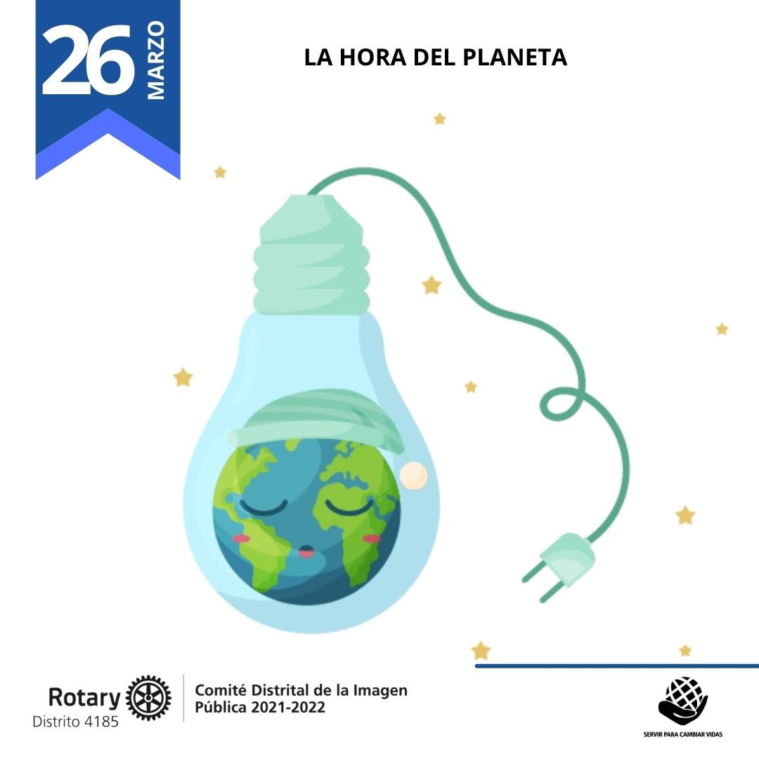 ip_rotary4185's tweet photo. 🌎 La Hora del Planeta se celebra cada año el último sábado del mes de marzo.
📌 Es considerada la campaña de concienciación ambiental más difundida
#Rotary #Distrito4185 #servirparacambiarvidas #HoraDelPlanrta🌎 https://t.co/uxiwmHIeYY