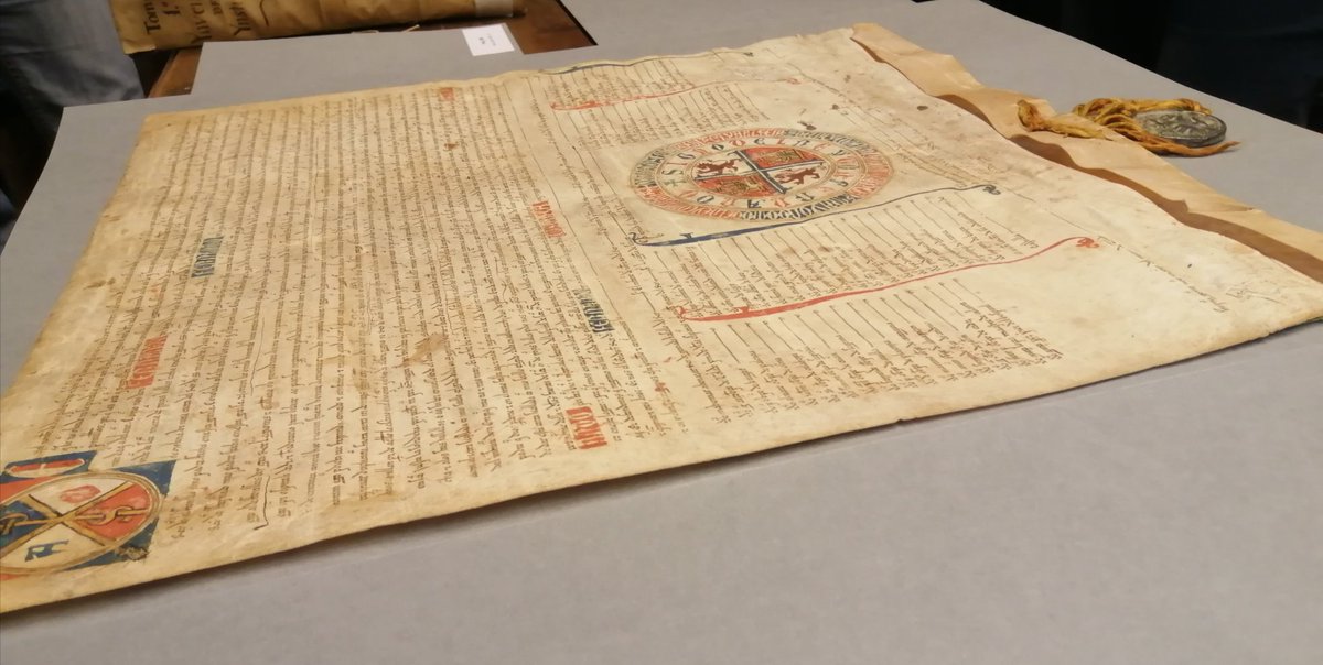 Cosas que ver un sábado en Roncesvalles con <a href="/UNavarra/">UPNA - Universidad</a> <a href="/FundacionUPNA/">Fundación UPNA</a> y su título propio de Historia y Patrimonio Antiguo y Medieval de Navarra... Un privilegio rodado castellano...