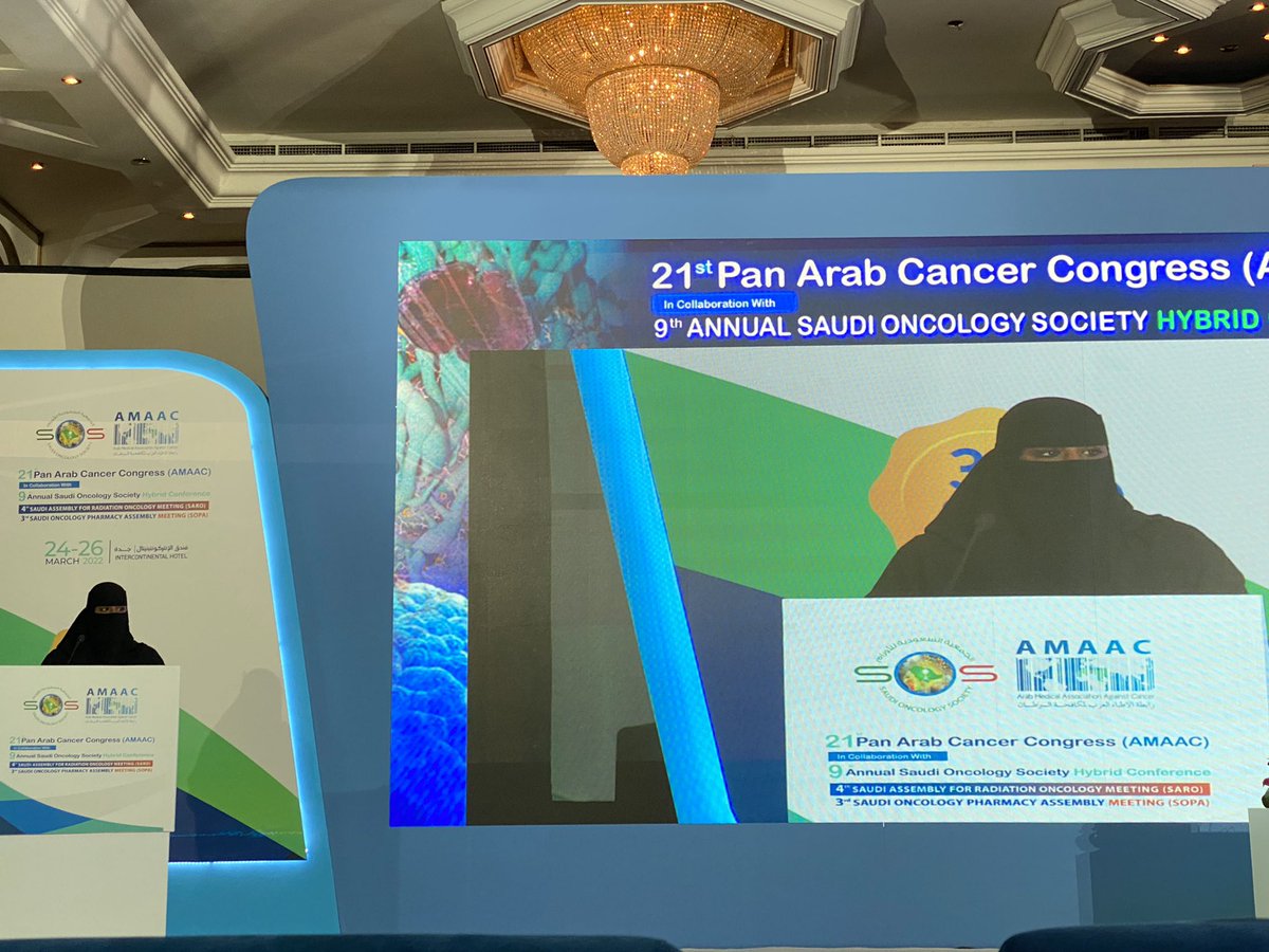 oncology_saudi's tweet photo. Dr. Atika Alharbi presenting the closing remarks of this fruitful event!
Thank you all ✨
#SOS_AMAAC https://t.co/tEOD3lITuE
