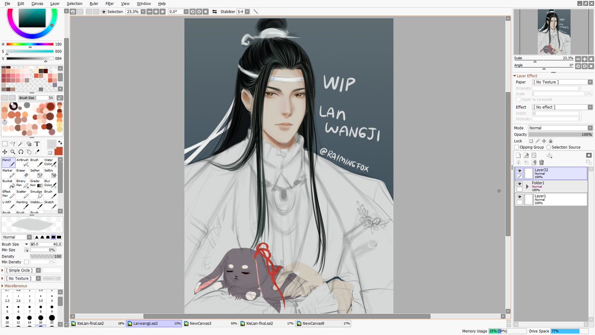 raimingfox's tweet photo. Lan Wangji, why are you so hard... to draw?  😭

I think I can't finish this 💔

#lanwangji #mdzs #mxtx #wangxian https://t.co/x5ZbmIMqjU