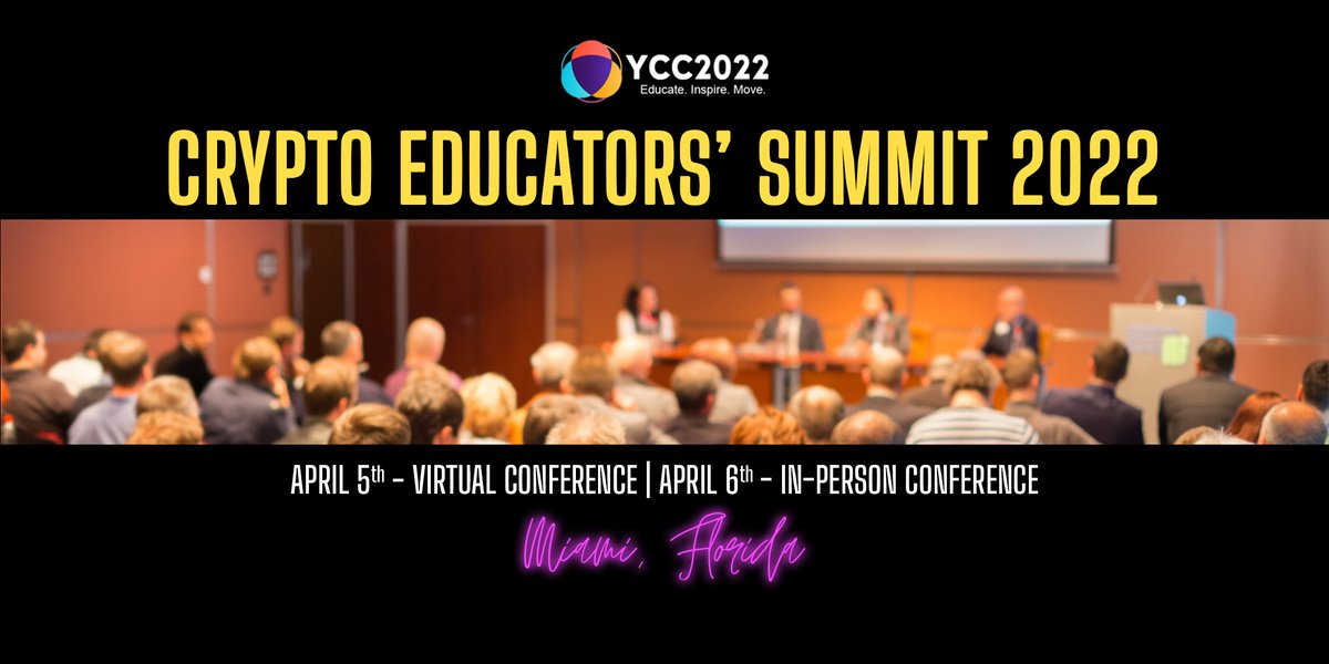 educatorsummit's tweet image. In two weeks, Crypto Educators' Summit kicks-off in Miami ⚽️

cryptoeducatorssummit.com to get your tickets now! 🎟️

#cryptoeducatorssummit
#cryptoeducation
#youthcryptoconference
#blockchaineducation