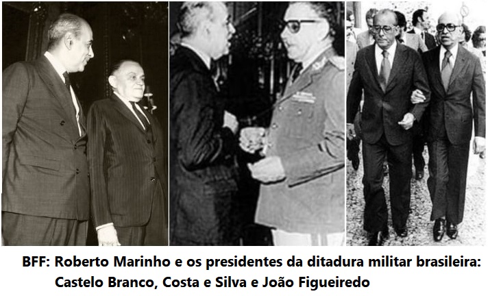 Verbas publicitárias e apoio institucional da ditadura ajudariam a empresa a ganhar projeção e dominar o mercado publicitário. O apoio incondicional à ditadura prosseguiria ao longo dos anos 70, com a emissora encobrindo as torturas e os assassinatos nos porões do regime. 19/29