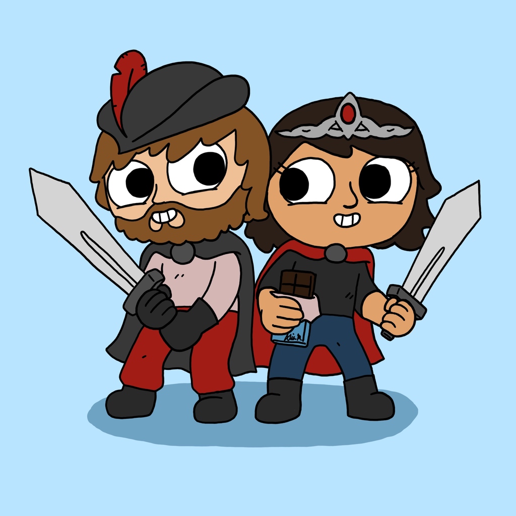 alia_moosvi's tweet photo. I drew this in the style of the game, The Swords Of Ditto, when my boyfriend and I started playing it. It's still on our list of games to finish.
#AliaMArt #artistsoftwitter #digitalart #digitalpainting #videogameart #gameart #SwordsOfDitto https://t.co/nbdJ15pcCx