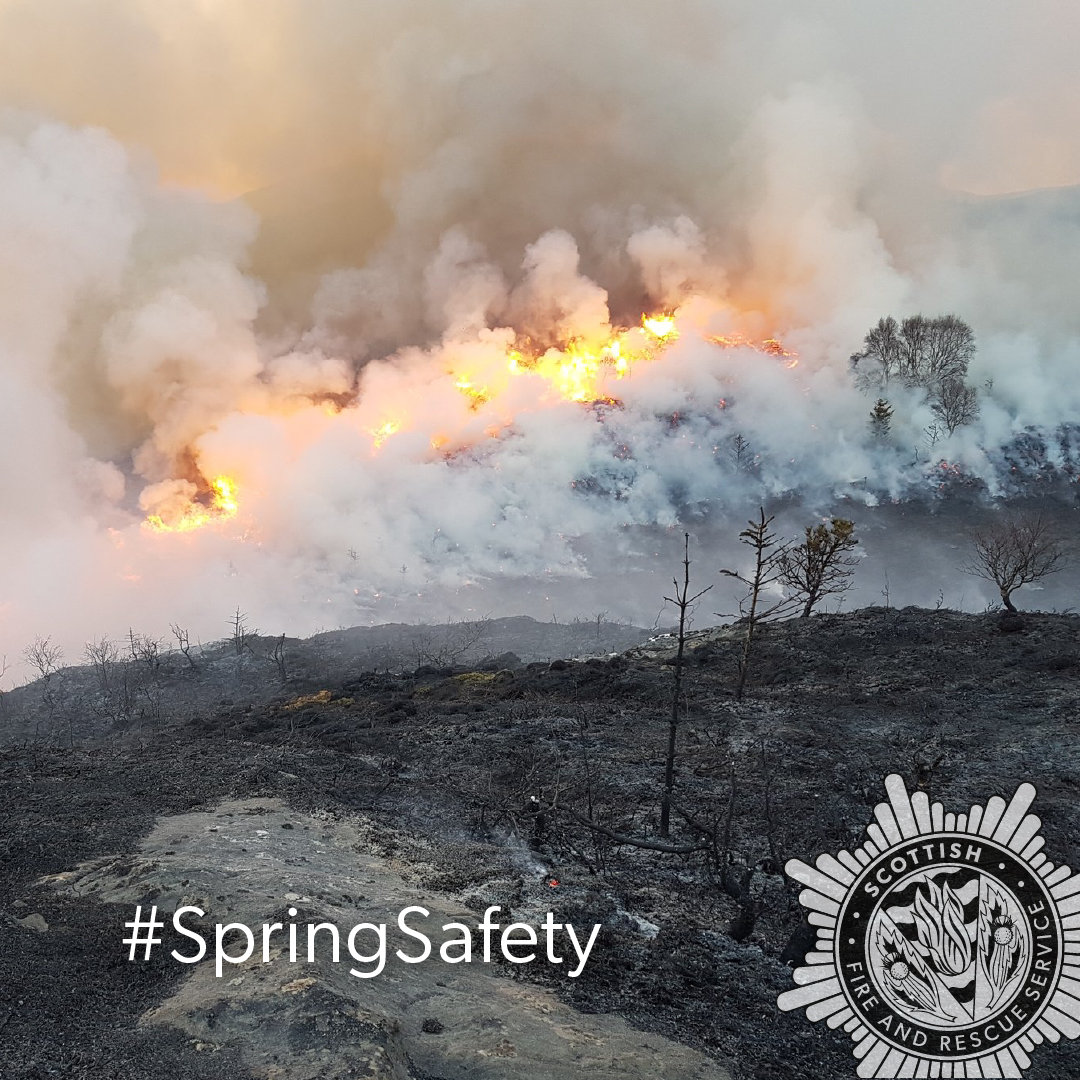fire_scot's tweet photo. Wildfires are a major threat to our wildlife and wild places. They can be devastating for rural areas and those living within these communities. If you’re outside please follow Scotland’s Outdoor Code. #SpringSafety 
More here: https://t.co/VBI0LZUbeV https://t.co/hmIXOrQ2XG