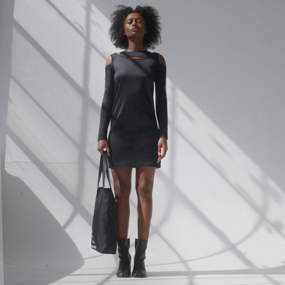 UnderLA's tweet image. Off Shoulder Long-Sleeve Dress