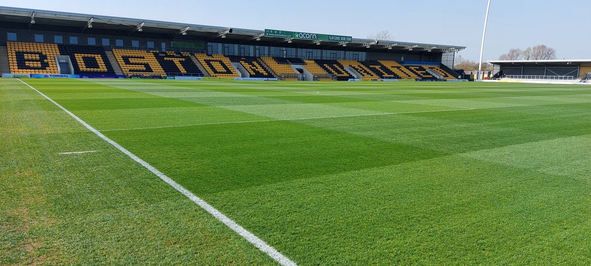 All ready for tomorrows FA Sunday Cup Semi Final game at <a href="/bostonunited/">Boston United</a> The JCS Stadium  <a href="/BaitezeSquad/">Baiteze Squad</a> v <a href="/BoroDormansFC/">Middlesbrough Dormans FC</a> ,cut and mark out today with help from @Bray878 and Alex
