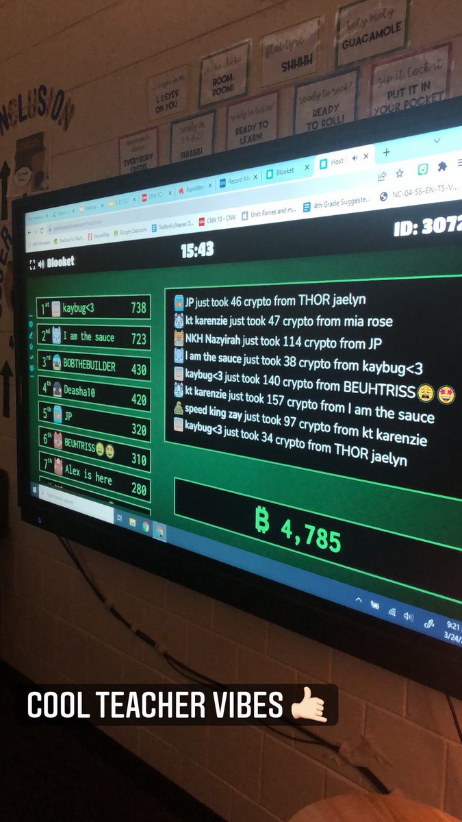 FunWithMsFlynn's tweet image. Hopped on the Blooket Bandwagon! There is no going back now… 💻 @PlayBlooket