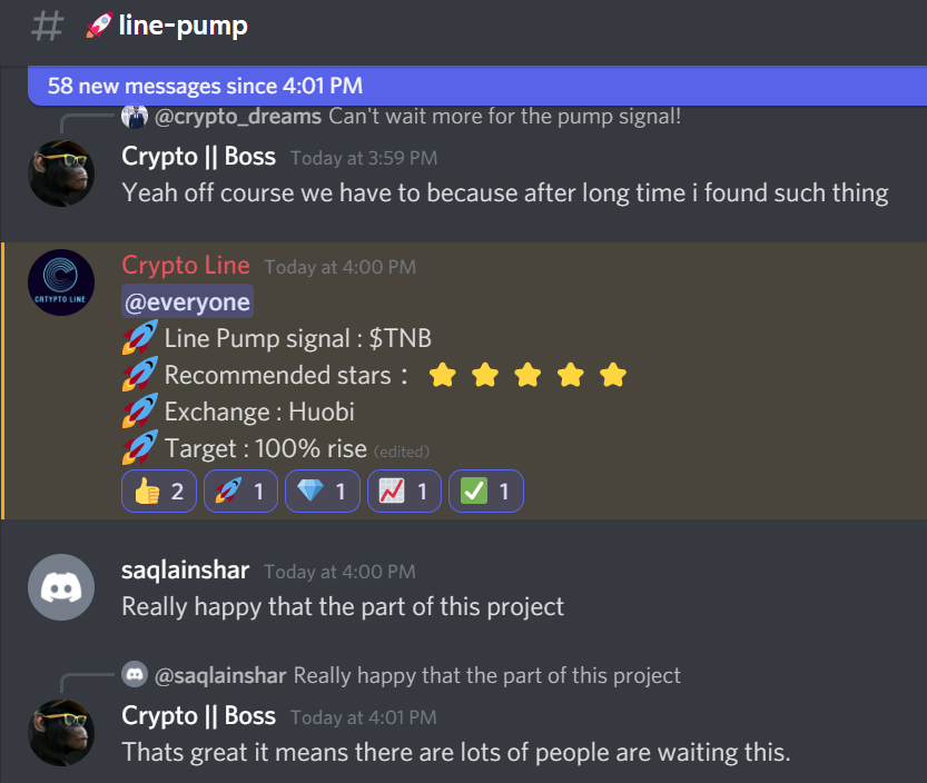 CryptoLinns's tweet photo. 🚀Line Pump signal : $TNB Pump!!!
🚀Buy Advice : $0.0017
🚀Highest price : $0.0029
🚀Rise : 71%
🚀Holding time : 6min
📢Expectation : 5x - 10x, holding time 15-20 days
Discord Channel: #🚀line-pump
https://t.co/p05ZUO41N7
#TNB #Huobi #NowhereDAO #Pump #signal #altcoins https://t.co/9zNrf5O3GR