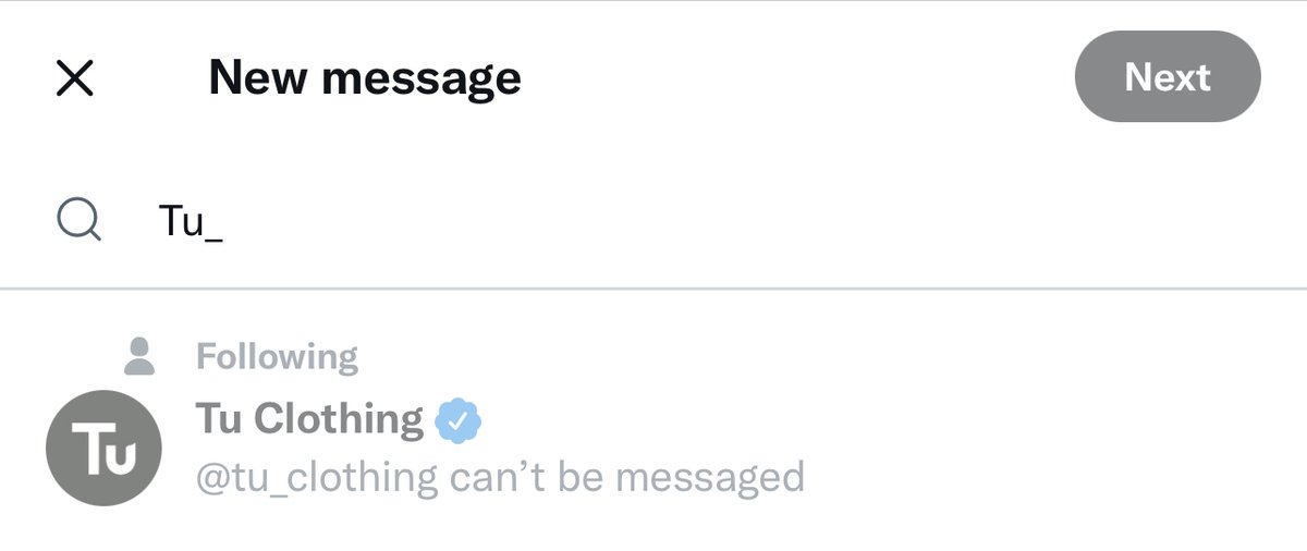 ohhihome's tweet photo. @tu_clothing I’m getting this message when trying to DM you though… https://t.co/3W7lJu1oOH