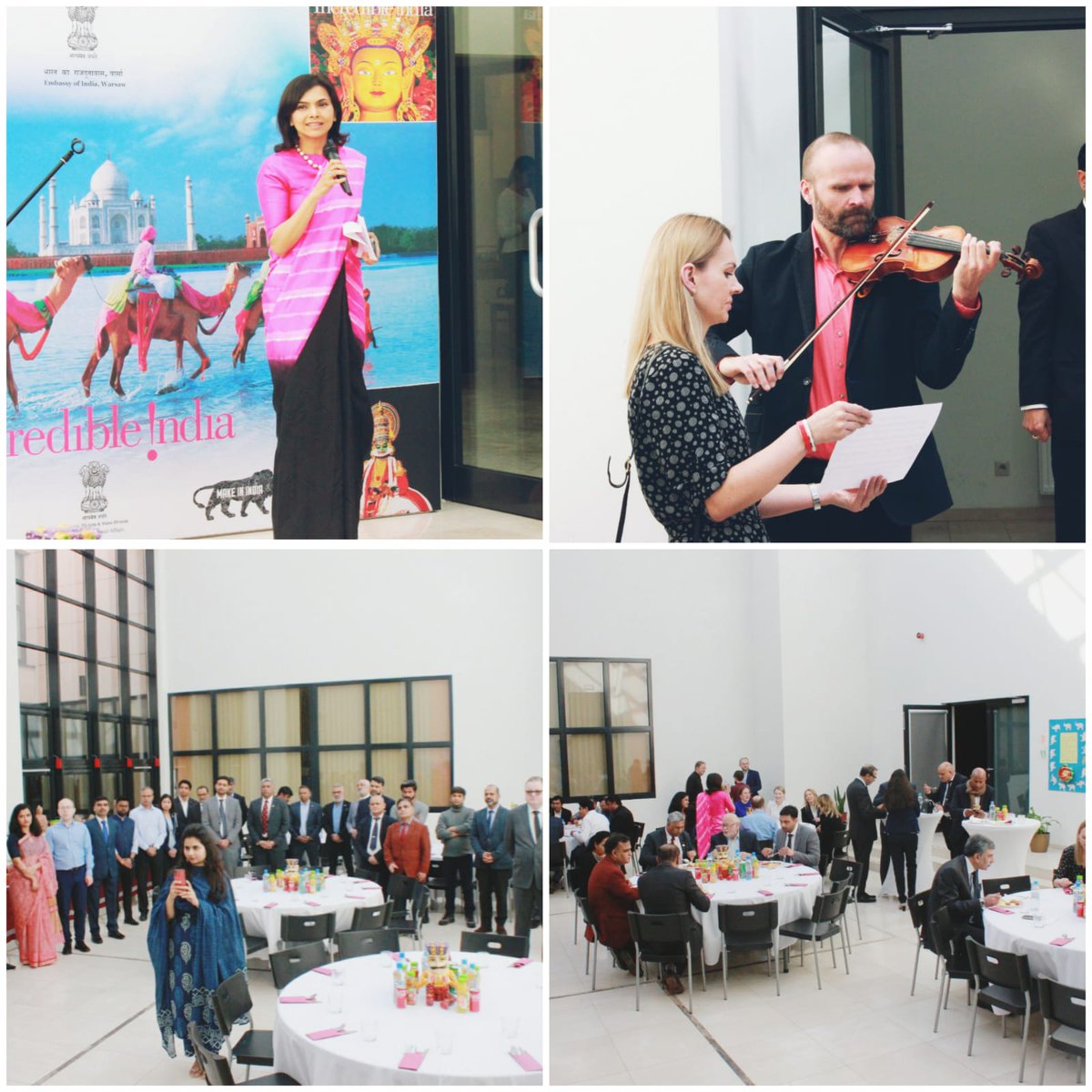 IndiainPoland's tweet photo. Ambassador Nagma M. Mallick hosted a lunch on Friday, 25th March at the Embassy premises to thank Indian community associations and corporate donors for their invaluable contribution to #opganga in Poland.
@PMOIndia
@MEAIndia
@opganga https://t.co/6PK1v7qThE