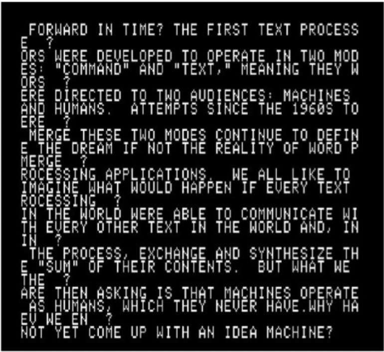 what_is_writing's tweet photo. Thinking About The Future of Text Processors with Text Processors From the Past @internetarchive #tednelson #jot #futureoftext #wordprocessing #howprocesseddoyoulikeyourhumans https://t.co/pYbuVXwJ1N