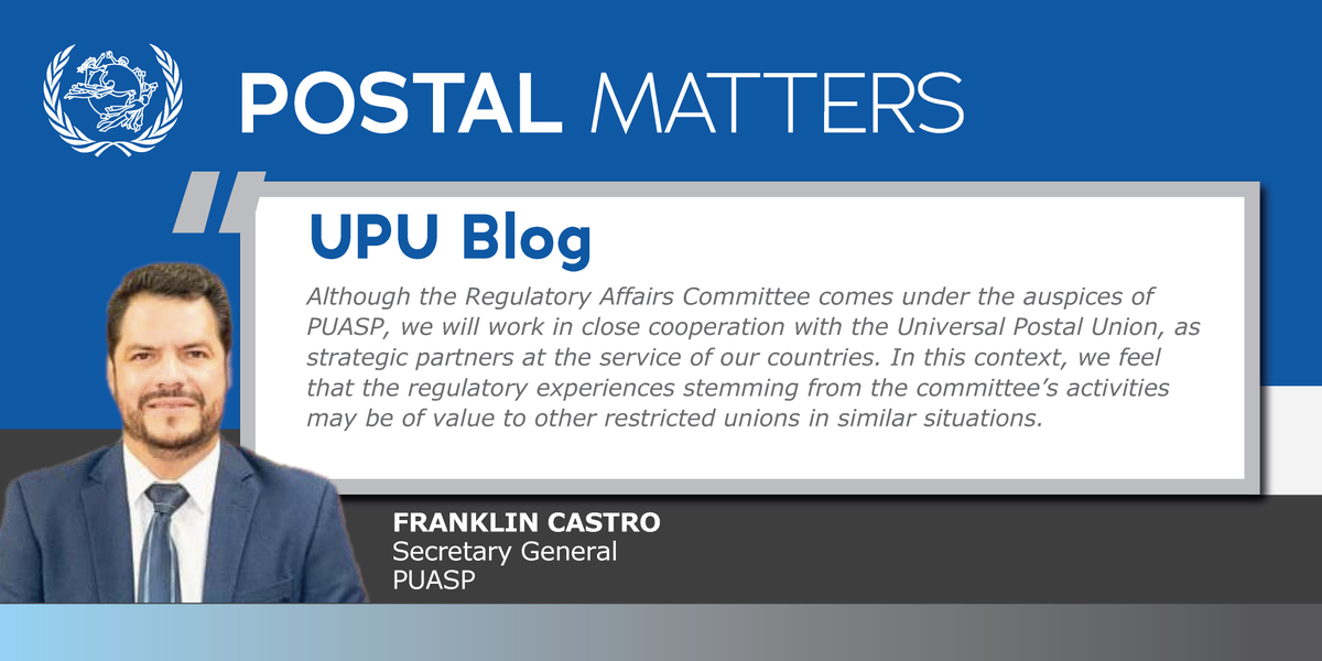 UPU_UN's tweet photo. ✍️Have you already read our latest #blog? Postal regulation is a key aspect of #PostalSector organization, & #PUASP made a leapfrog with its new Regulatory Affairs Committee.
Read all about it first-hand from @frankcast, SG of @Union_UPAEP👉 https://t.co/yMbjRItFQW https://t.co/VDu6zLa0Vl