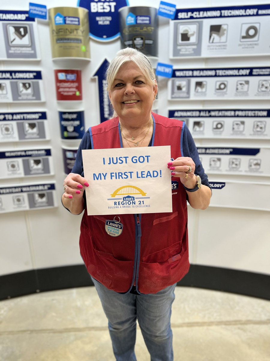 It may be cold and snowy outside but it’s hot in store 2338!!! Congratulations to Debbie in our paint department for getting her first lead today !!! <a href="/NickGabel2338/">Nick Gabel</a> <a href="/NickPompilio/">Nick Pompilio</a> <a href="/shanejthompson/">Shane Thompson</a>