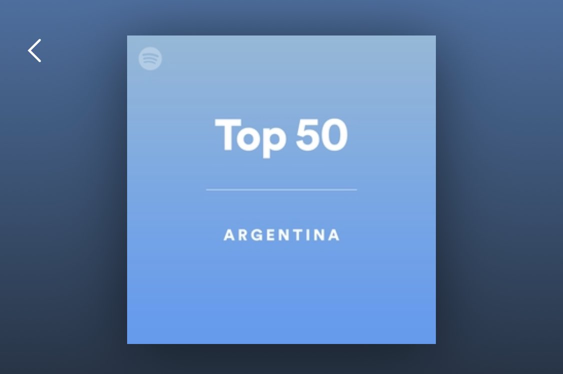 MernesInfo's tweet photo. 📈 | ‘Esto Recién Empieza’ logra estar en en el puesto 5 de ‘Top 50 Argentina’ en Spotify https://t.co/isHTBXVimX