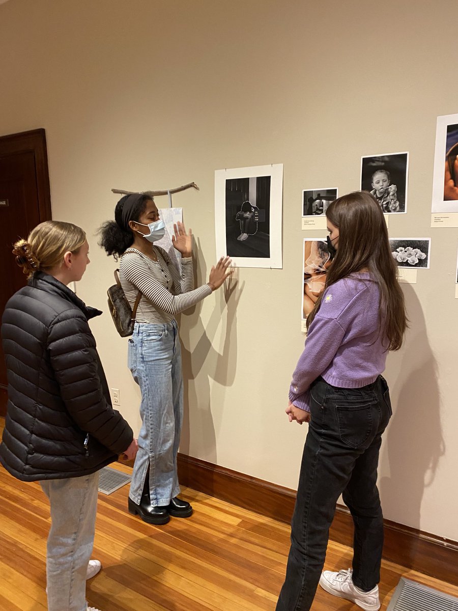 WestoverArts's tweet photo. Current and prospective students visiting Westover’s exhibit “Resilience through Creativity” at the #MattatuckMuseum #WestoverArtist #ConfidentlyConnected https://t.co/m2vEbk0wJN