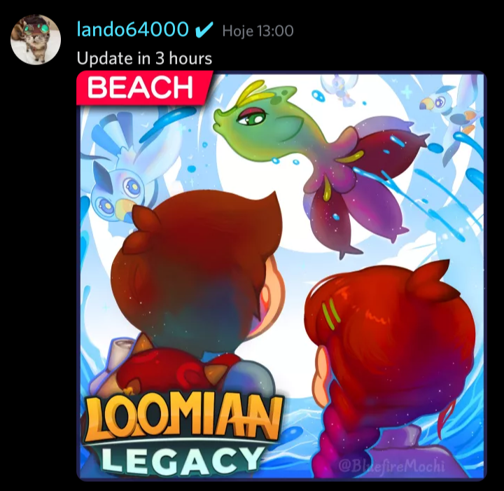 Loomian Legacy on X: ⛱️Let's Go To The Beach! Lando64000 posted the new  icon during the Beach update in the Loomian Legacy Official Discord! And a  new Loomian was revealed on it!