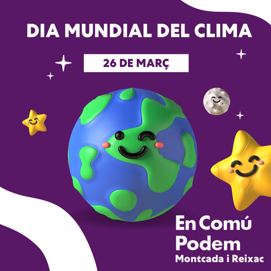 EnComuPodemMiR's tweet photo. 🌍Avui 26 de març es commemora #DíaMundialDelClima. 

👉🏻Estem obligats a ajudar a generar consciència i sensibilitzar a les nostres veïnes i veïnes sobre la importància i la influència del clima, així com l'impacte que té el canvi climàtic al nostre planeta. 

#Montcada https://t.co/LI9eLEWUft
