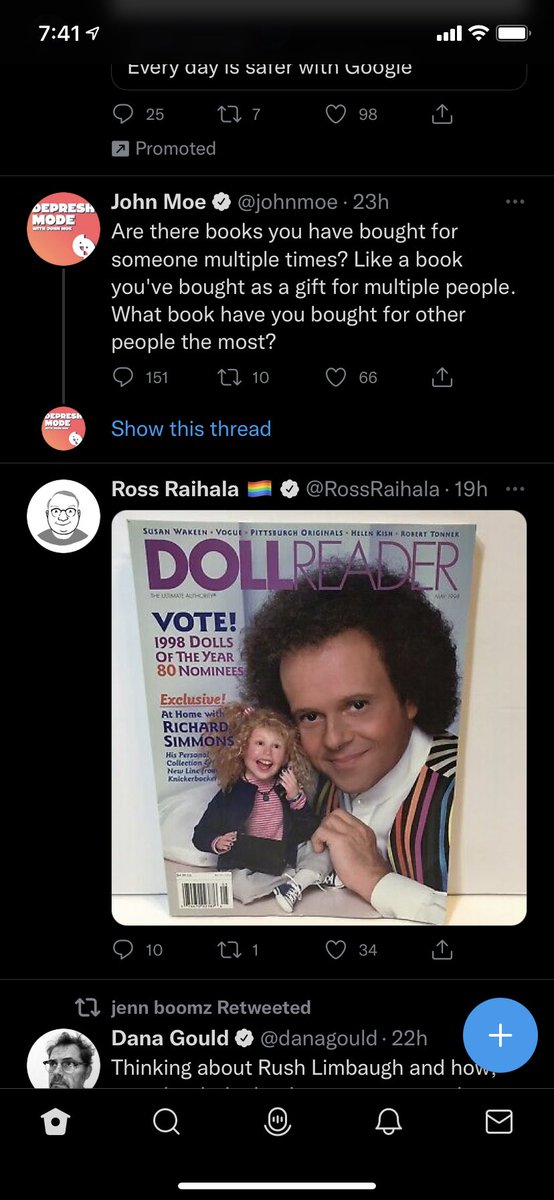 These back to back tweets confused and delighted <a href="/RossRaihala/">Ross Raihala (Alpha Male) 🏳️‍🌈</a> <a href="/johnmoe/">John Moe</a>
