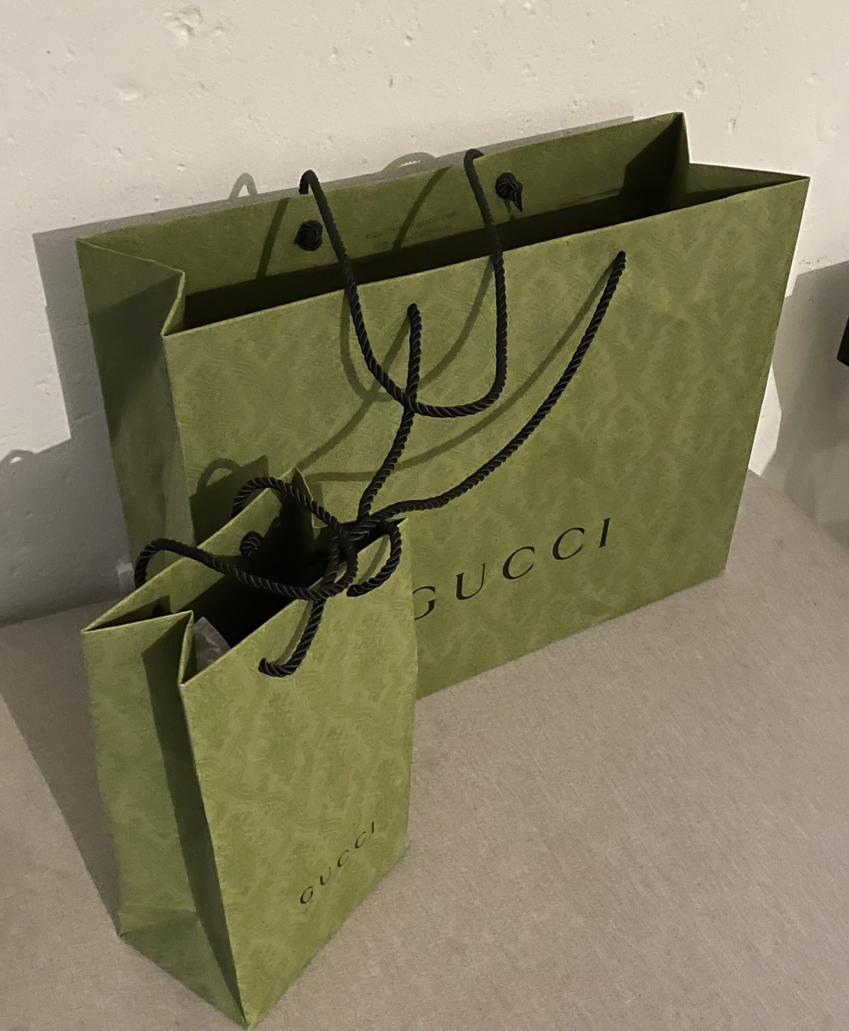 Pammy on X: Me: Been a while since I've had a Gucci paper bag My
