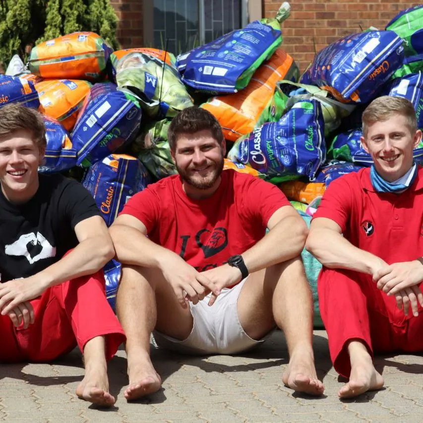 Congratulations on a very successful Barefoot Day! During the Semester clothes are collected and donated to the less privileged in the community from residences at the NWU. 🧦

Baie geluk met 'n baie suksesvolle Kaalvoetdag! 🦅

#nwupukke 
#veritas 
#veriboys 
#mynwu
