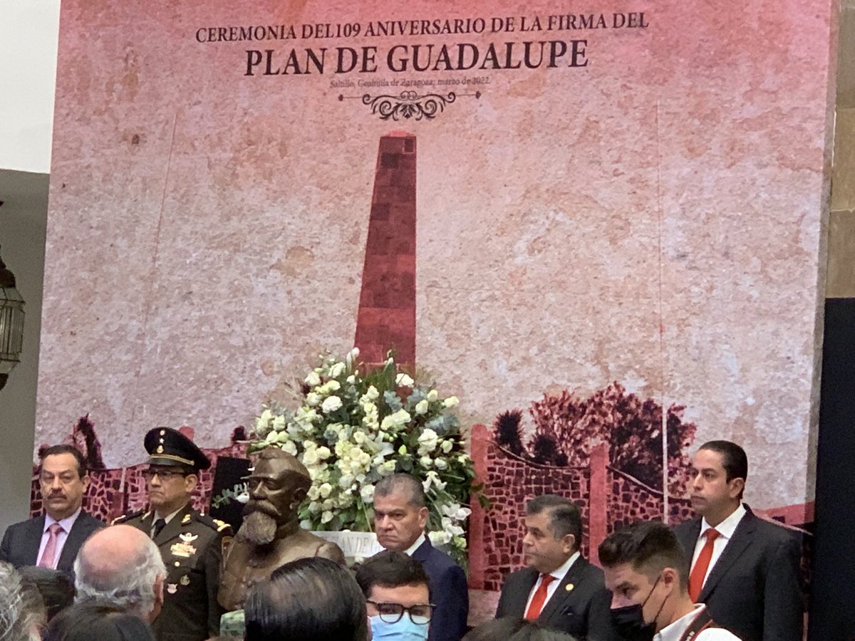 SergioARmzM38's tweet photo. En representación de nuestro SG @xicotencatl38, la #Seccion38 preSeNTE en la ceremonia del 109 aniversario de la firma del Plan de Guadalupe, encabezada por nuestro Gobernador de #Coahuila @mrikelme https://t.co/nSW67xJTmZ