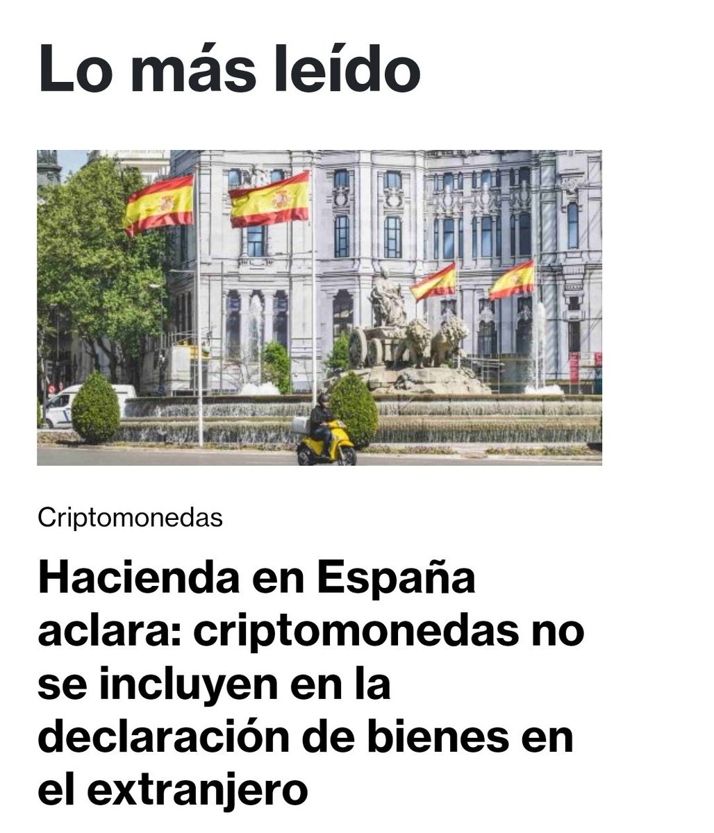 DiarioBitcoin's tweet photo. Hacienda en España aclara: criptomonedas no se incluyen en la declaración de bienes en el extranjero  #Criptomonedas #España https://t.co/hf1TtKhoZ4 https://t.co/T7f2XMBW6f