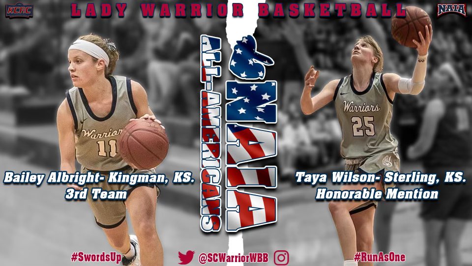 𝗞𝗲𝗲𝗽 𝘁𝗵𝗲 𝗮𝗰𝗰𝗼𝗹𝗮𝗱𝗲𝘀 𝗿𝗼𝗹𝗹𝗶𝗻𝗴…💃

Congratulations to Bailey Albright &amp; Taya Wilson. NAIA All-American Recognitions! 

#RunAsOne #SwordsUp 🤺