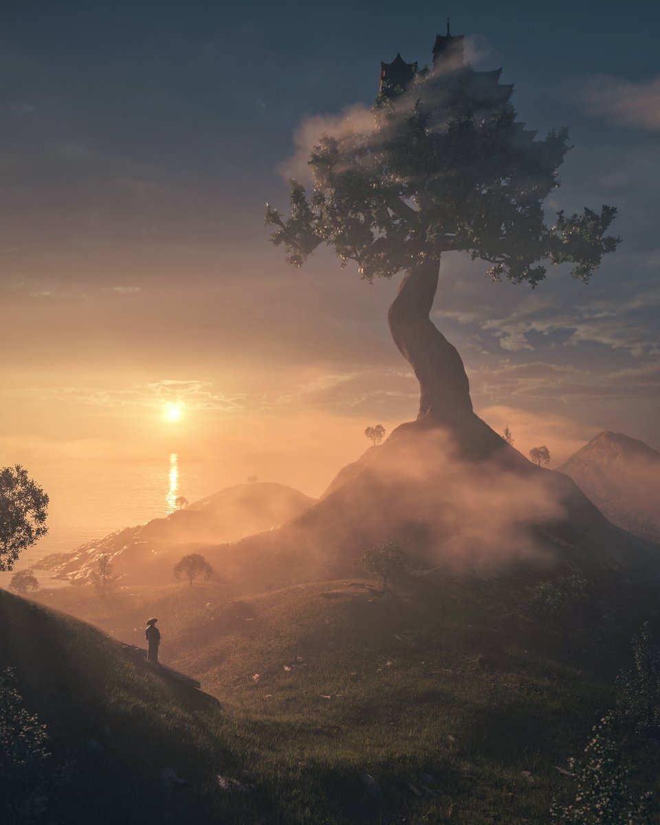 Visualsofjulius's tweet image. 2 different tree house renders🌳