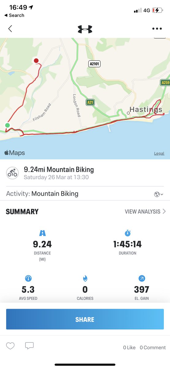 First Cycle out this year! 🚲 - legs are going to feel it tomorrow! Lovely weather for it!